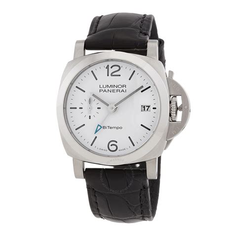 Panerai Luminor Quaranta BiTempo Automatic White Dial Men's 